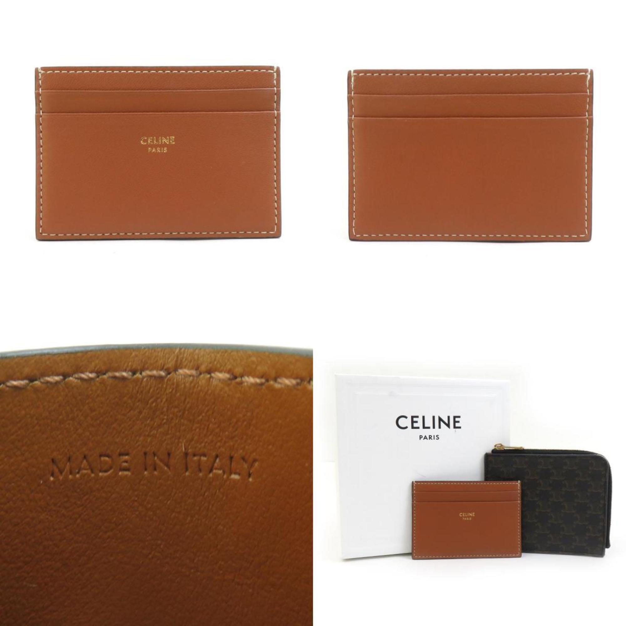 Celine Triomphe Coated Canvas Wallet/Coin Case, Black, Men's/Women's, H31426K