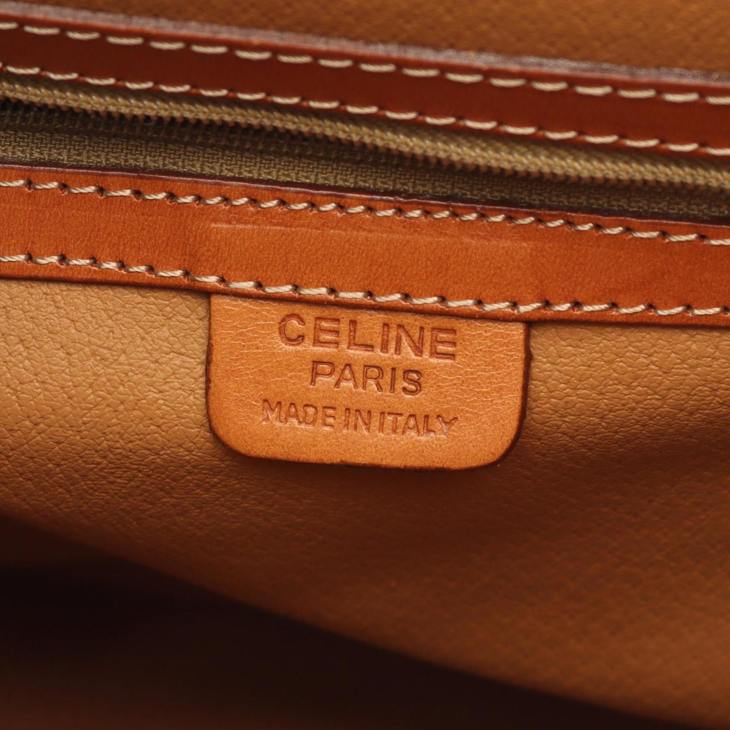 Celine Macadam Backpack, Coated Canvas and Leather, Women's, Brown