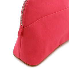 HERMES Bolide Pouch 25 Handbag Multi-purpose Canvas Leather Fuchsia Pink — Like New