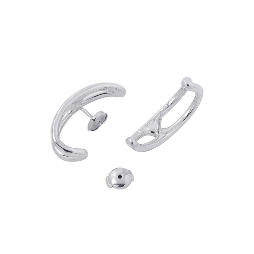 Hermes Earrings Chaine d'Ancre Punk Anchor SV925 Silver HERMES — Like New