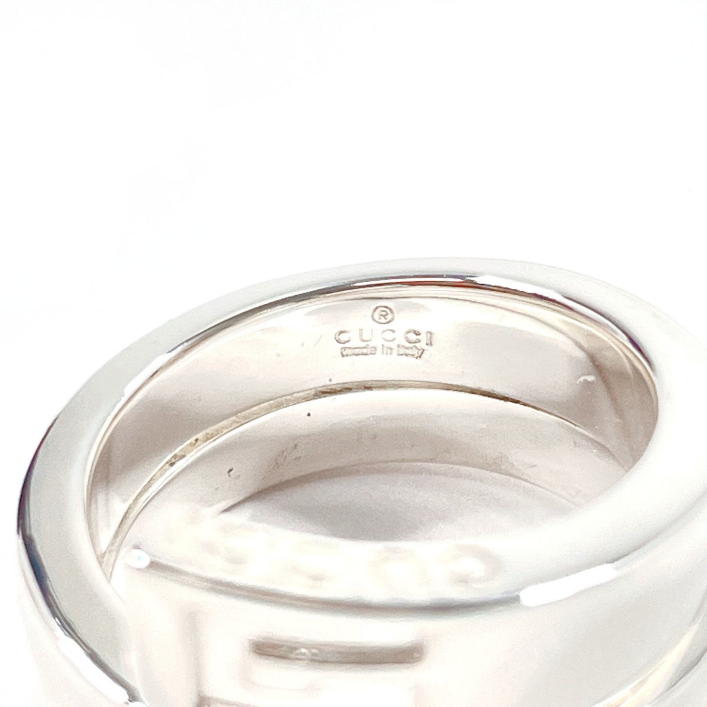 GUCCI G Snake Ring, 925 Sterling Silver, Size 8, Women's