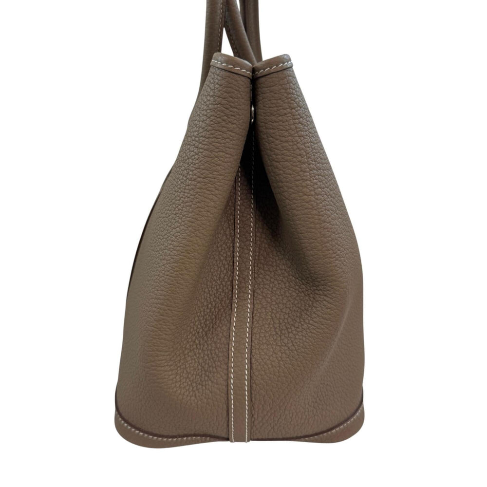 Hermes Garden Party PM Etoupe Negonda T-stamp Tote Bag for Women — Like New