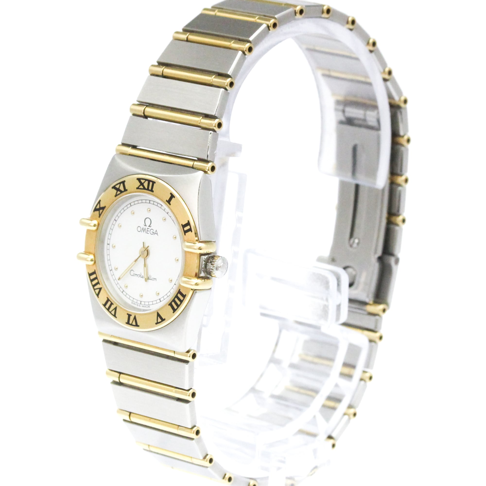 OMEGA Constellation 18K Gold Steel Ladies Watch 795.1080 Polished — Very Good