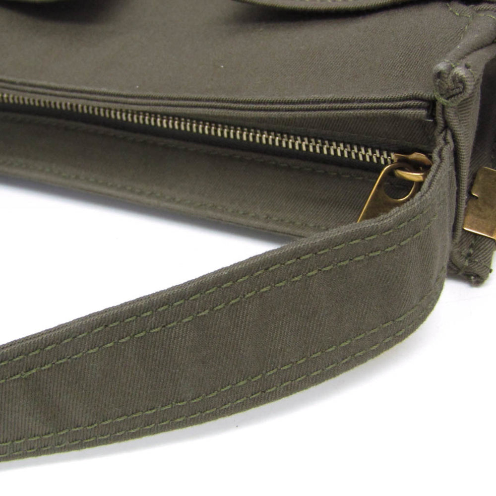 Burberry Mini Trench Tote 8092089 Men,Women Cotton Canvas Shoulder Bag Khaki — Like New