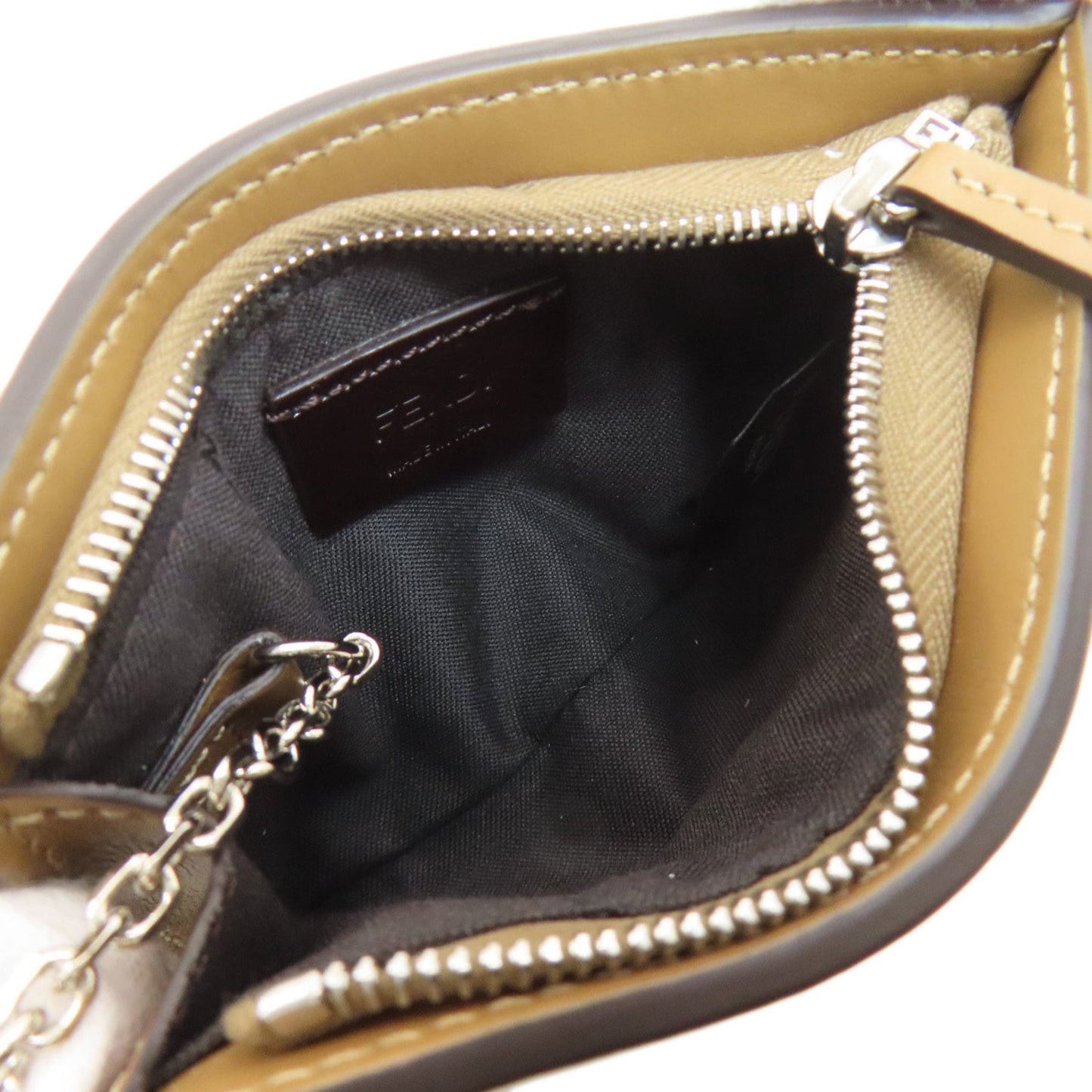 Fendi Zucca patterned canvas coin purse for women