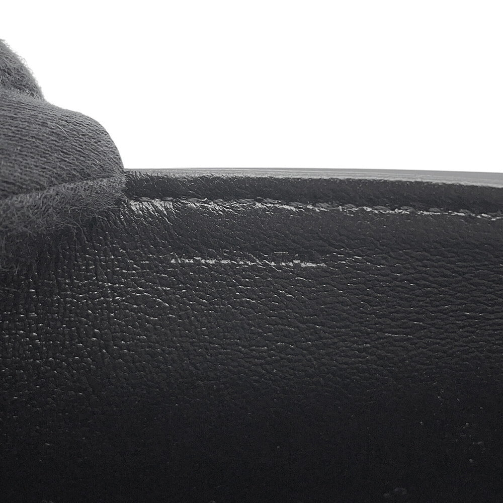 Celine shoulder bag, Maillon Triomphe, calf leather, 193123, black, handbag — Like New