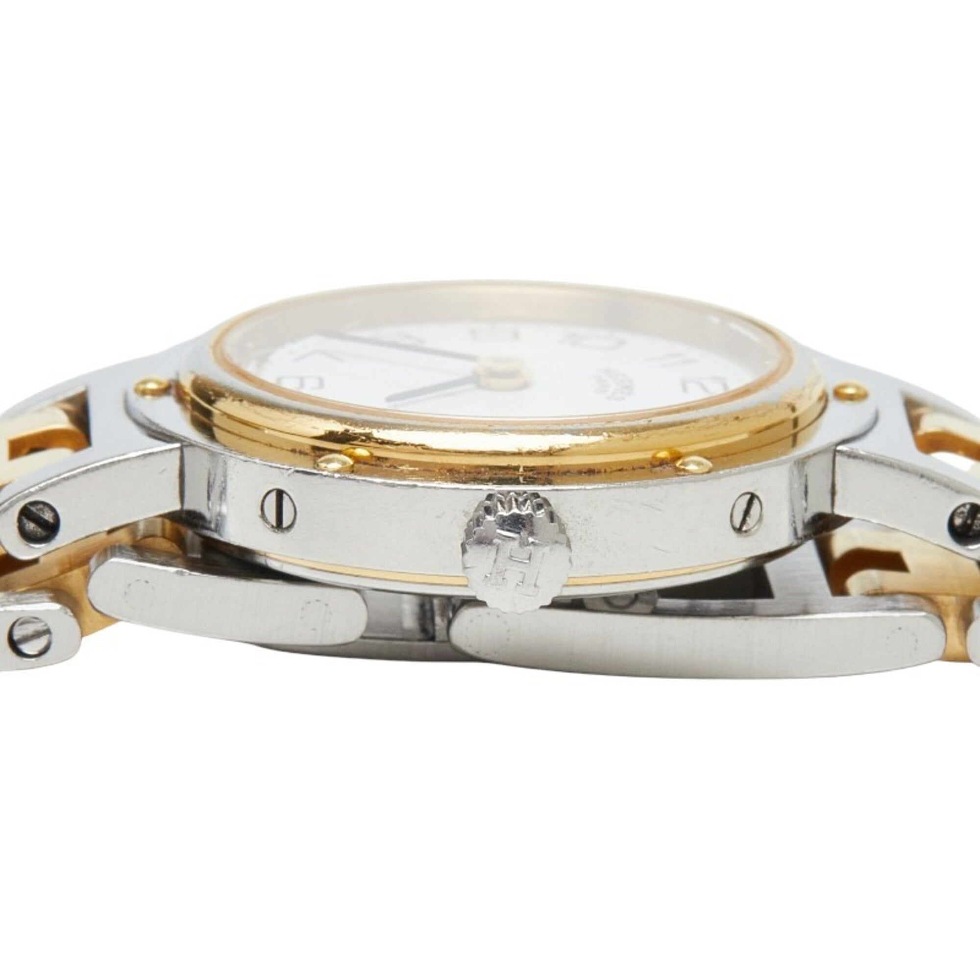 Hermes Clipper Watch CL4.220 Quartz White Dial Stainless Steel Women's HERMES — Good
