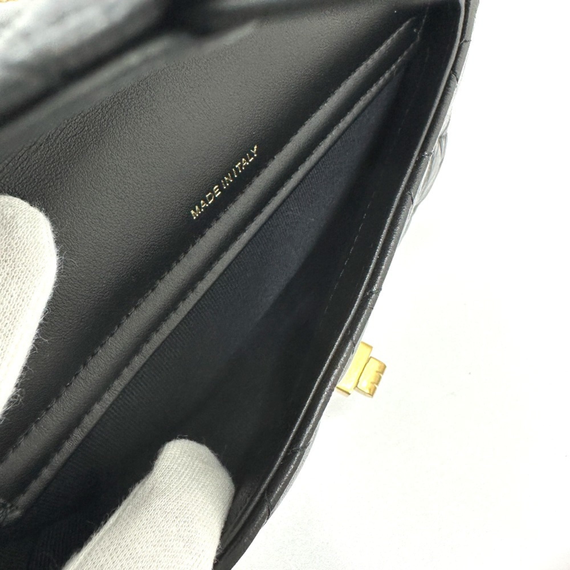 CHANEL AP2215 2.55 Mademoiselle Matelasse Chain Wallet Shoulder Bag Calfskin Women's Black G-230510-29 — New - Store Return