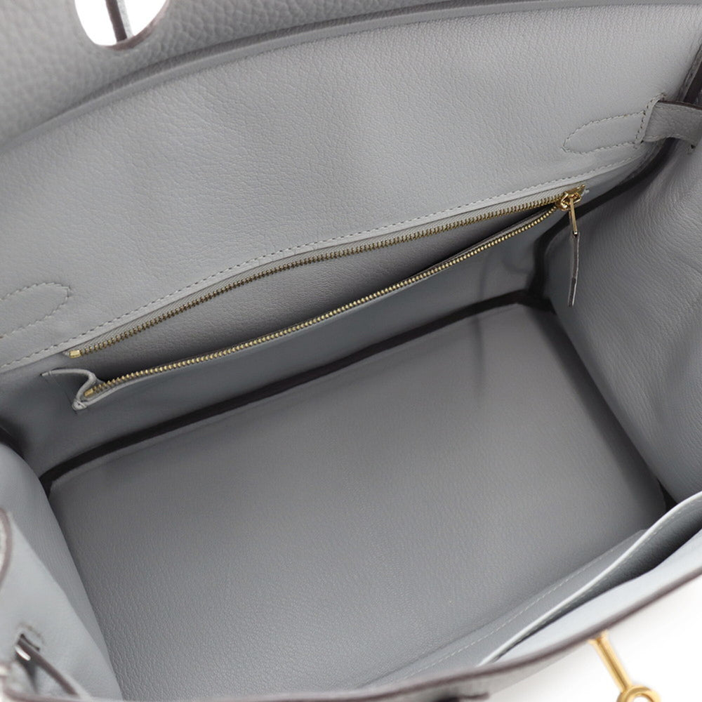 Hermes Birkin 30 Blue Glacier Togo T stamp HERMES handbag women's — Like New