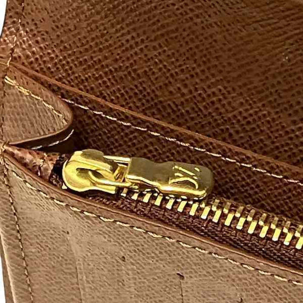 Louis Vuitton Monogram Portefeuille Brazza M66540 Long Wallet for Men and Women