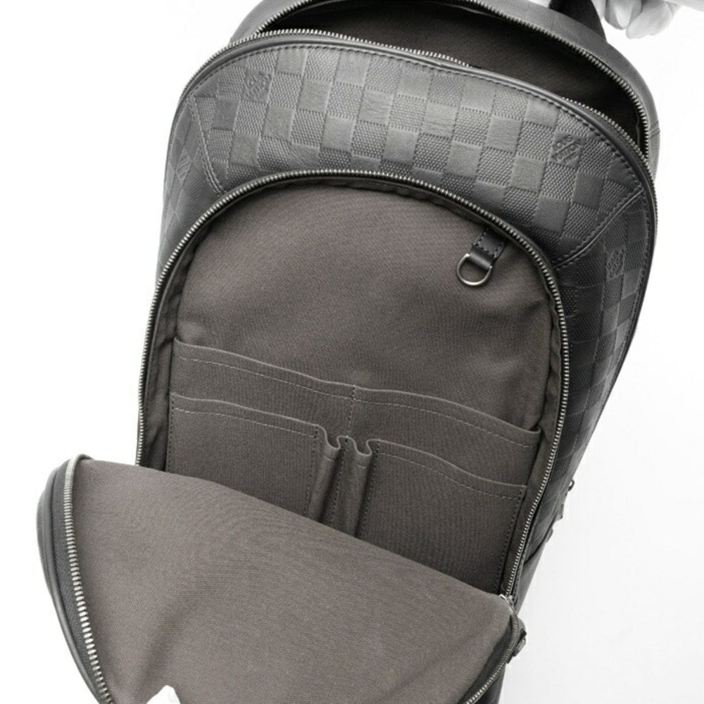 Louis Vuitton Michael Backpack N41330, Damier Infini Leather, Black — Like New