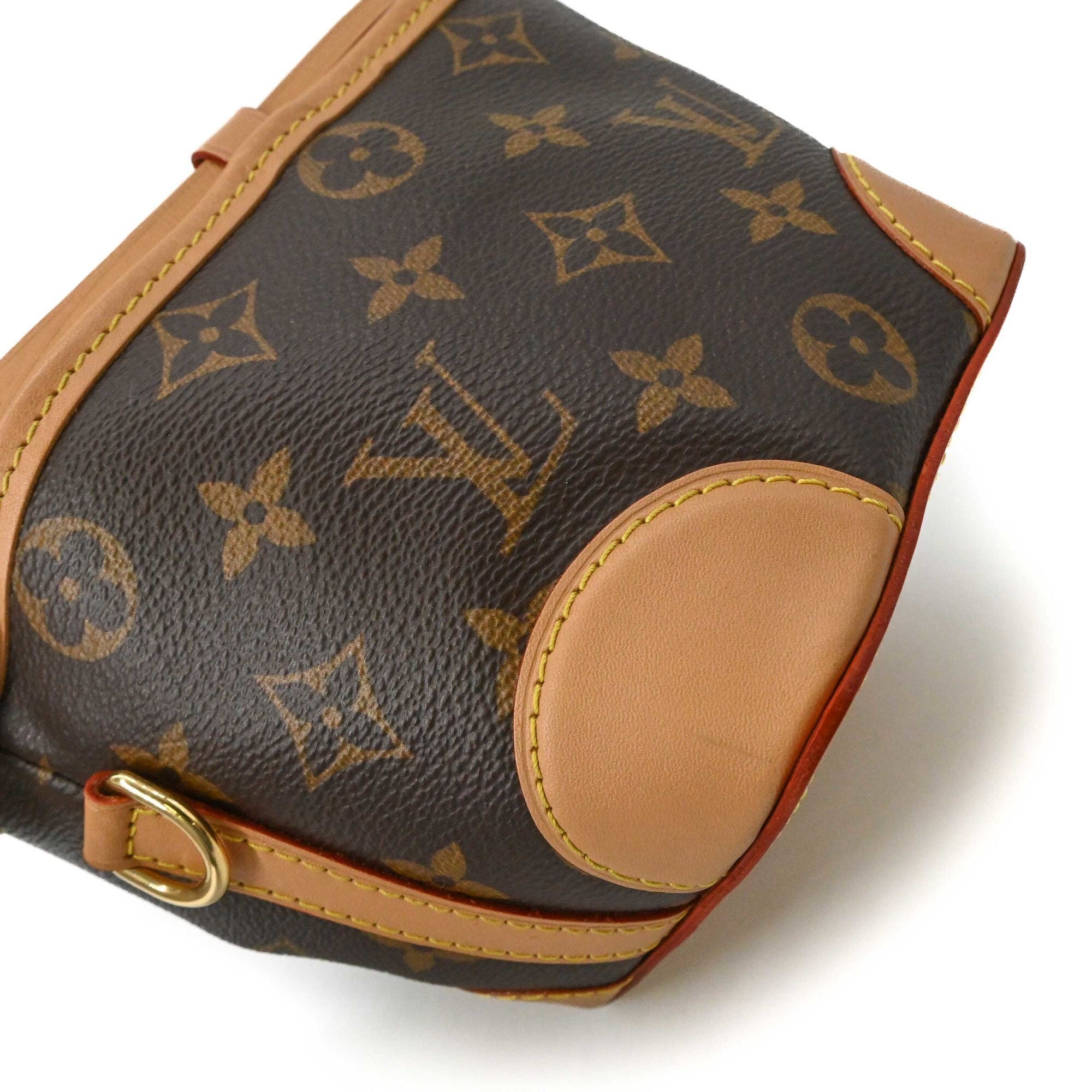 LOUIS VUITTON Louis Vuitton Noe Purse Monogram Canvas Leather Shoulder Bag Brown M57099 — Like New