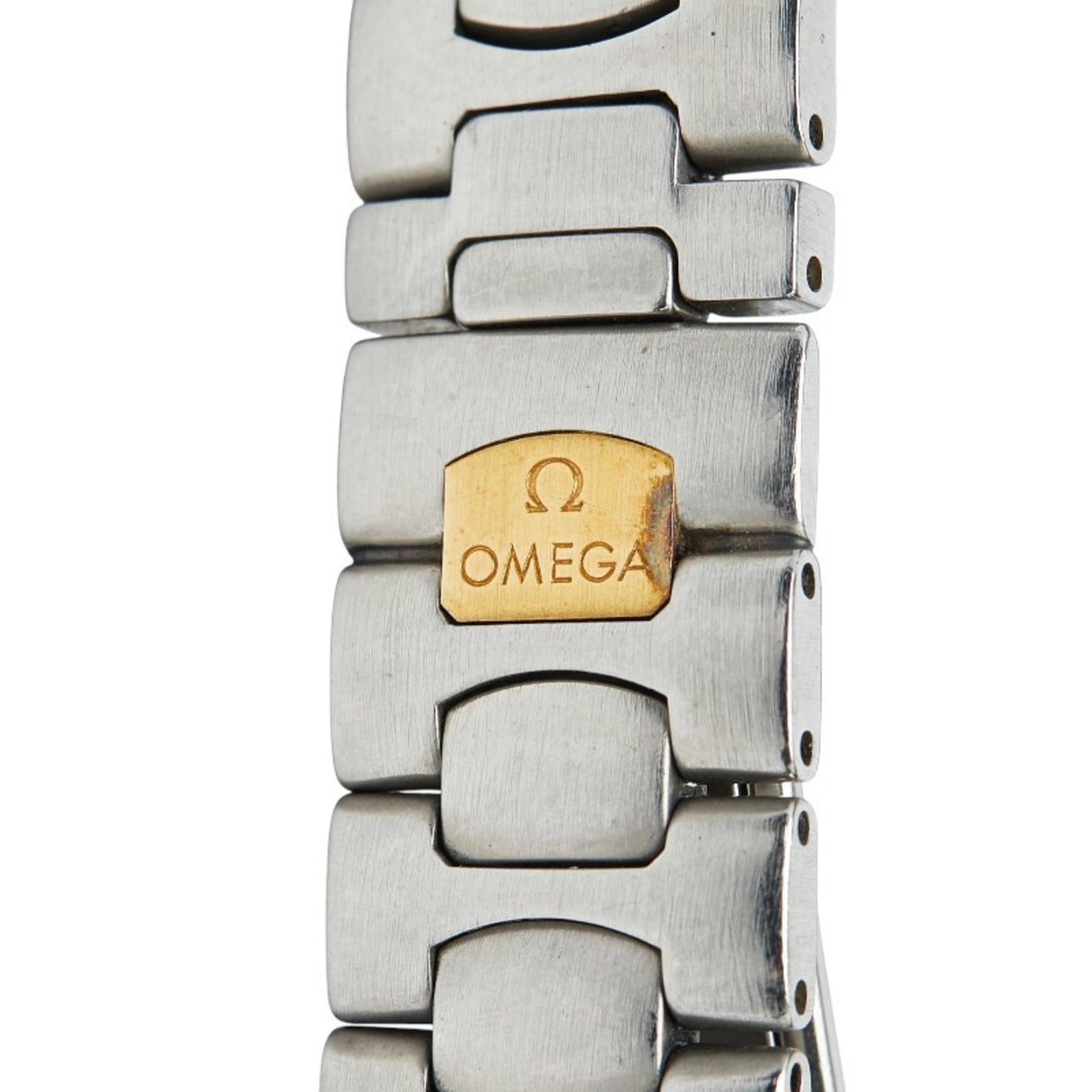 Omega Seamaster Polaris Quartz Watch, Gray Dial, Stainless Steel, Yellow Gold, Women's, OMEGA — Good