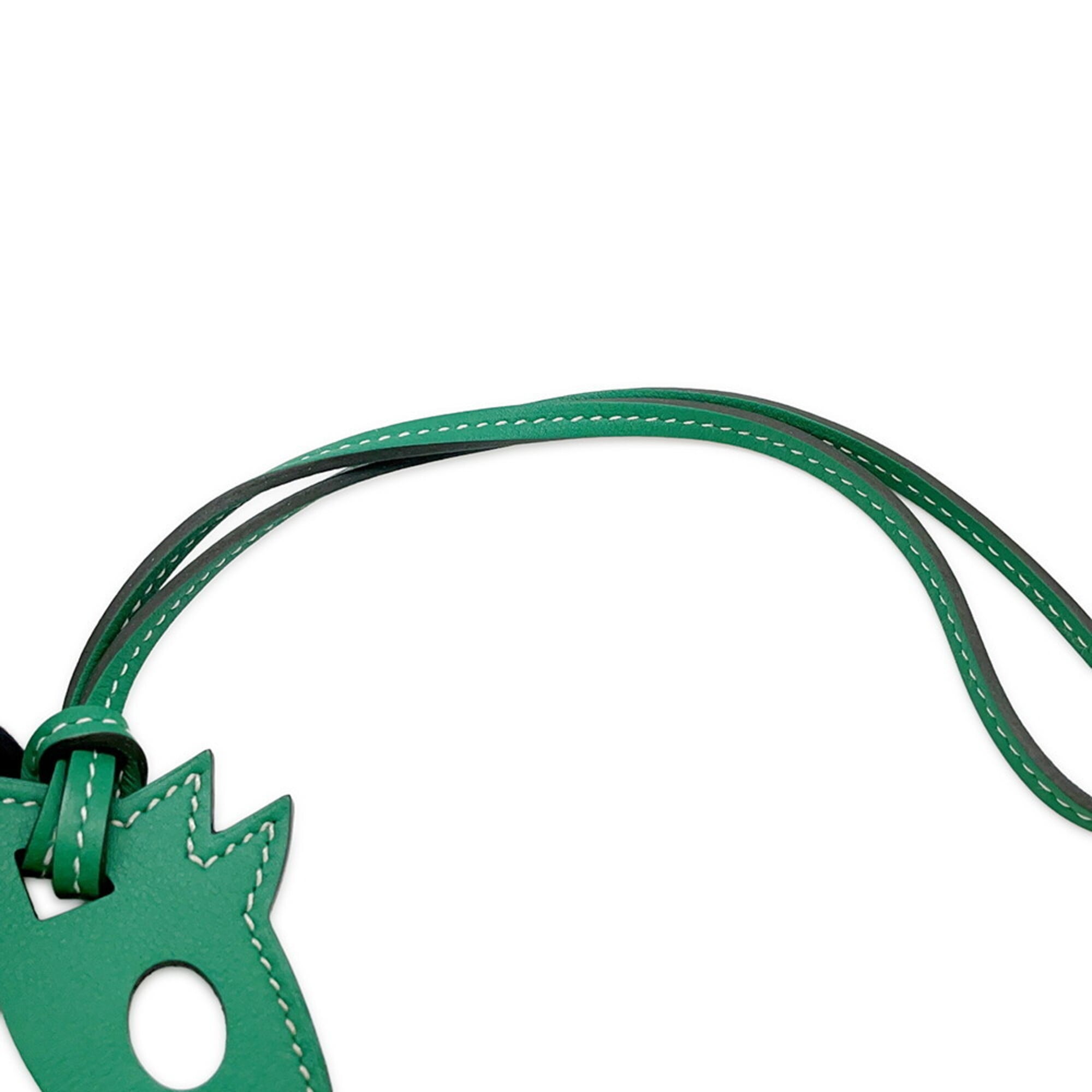Hermes accessory bag charm Paddock Cheval mint Swift HERMES — Like New