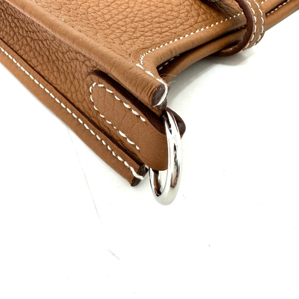 HERMES Evelyn TPM Crossbody Bag Pochette Shoulder Taurillon Clemence Women's Gold — New - Store Return
