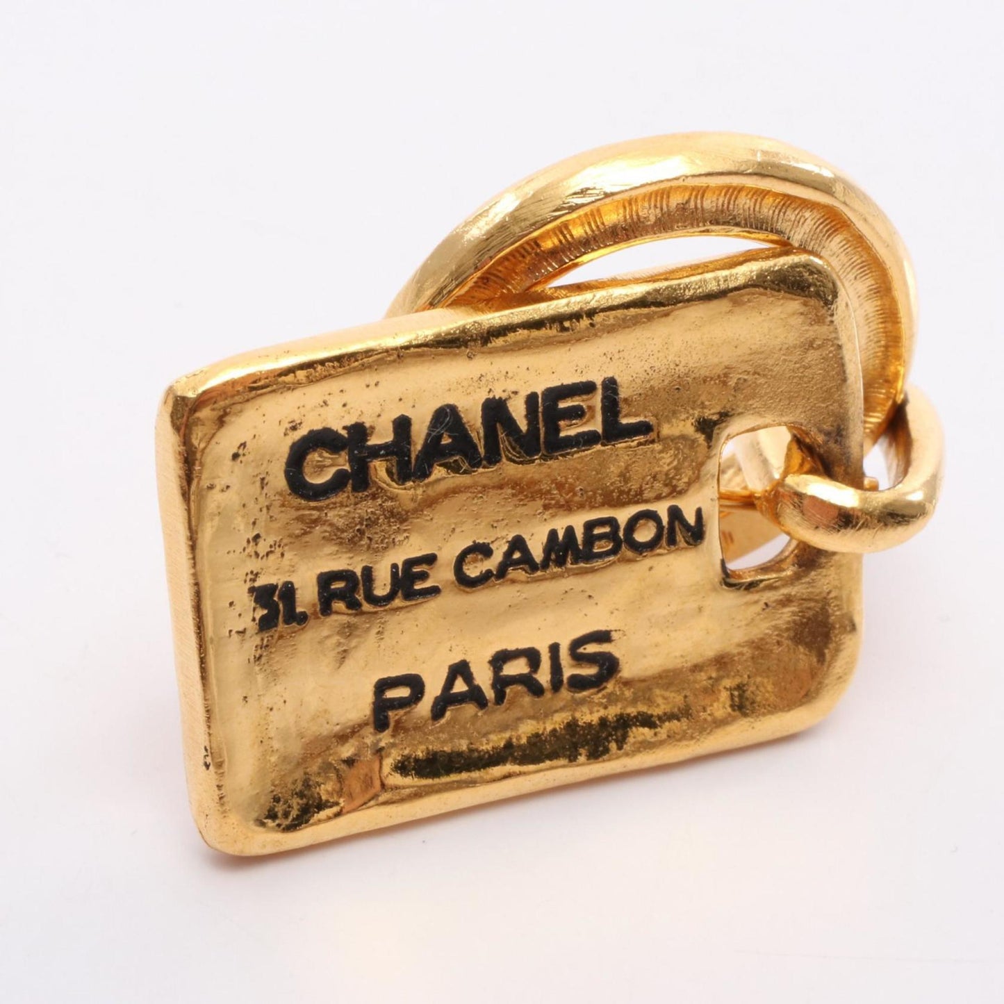 CHANEL Cambon Brooch Accessory GP (Gold Plated) Women's Gold