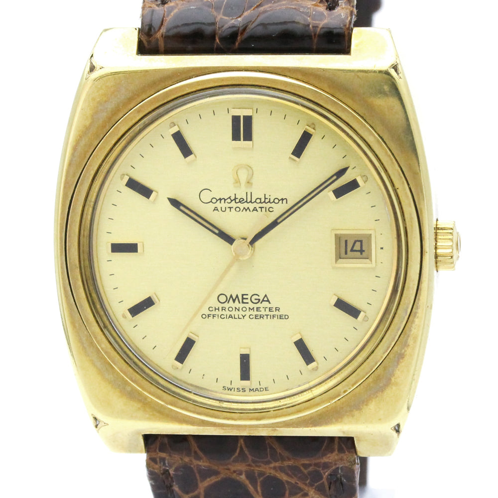 OMEGA Constellation Cal 1001 Gold Plated Automatic Mens Watch 166.063 Vintage — Good
