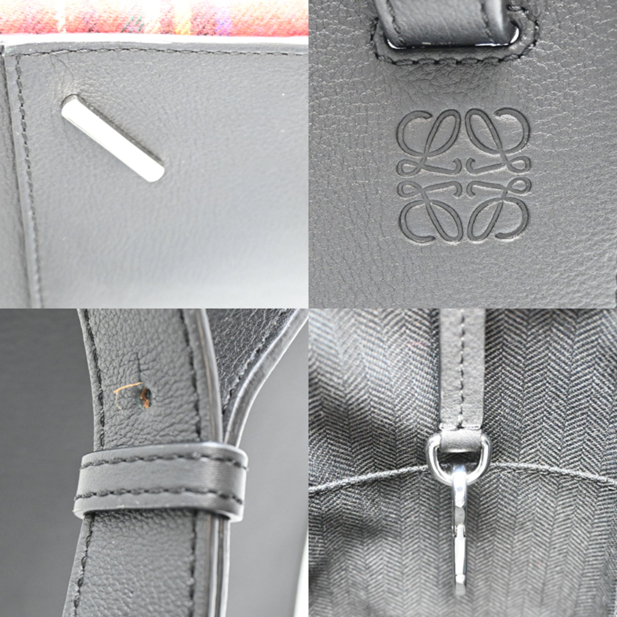Loewe Hammock 2-way Women's Shoulder Bag 387.63TN60 Leather Black — Like New