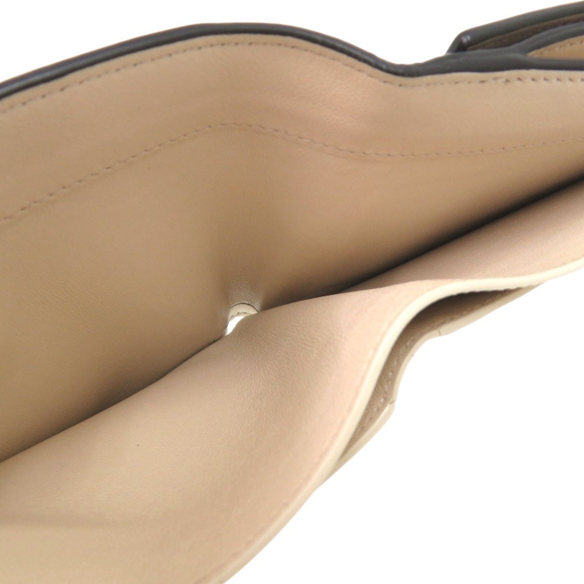 Like new Fendi PEEK A BOO bifold wallet 8M0438 A91B F11IE calfskin 0197