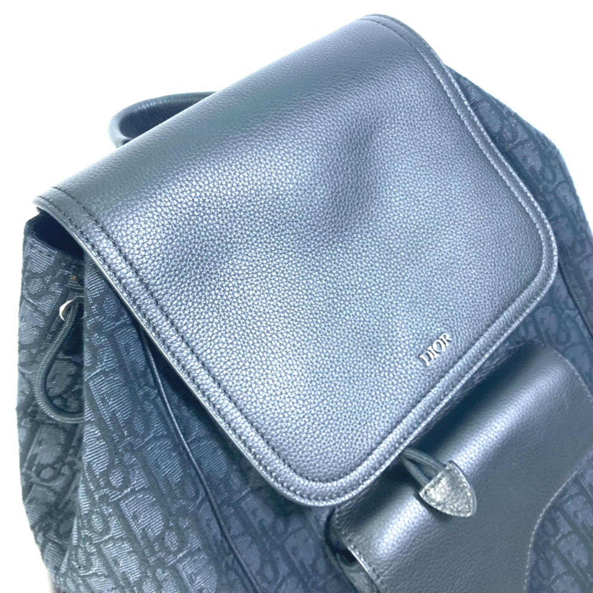 CHRISTIAN DIOR 1ADBA161YKS 23SS backpack bag Backpack Navy Black — Like New