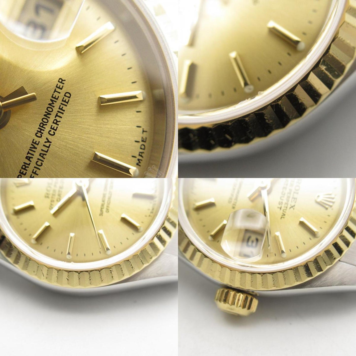 Rolex ROLEX Datejust X Series Watch 18K (Yellow Gold) Stainless Steel Ladies Gold CH BA 79173