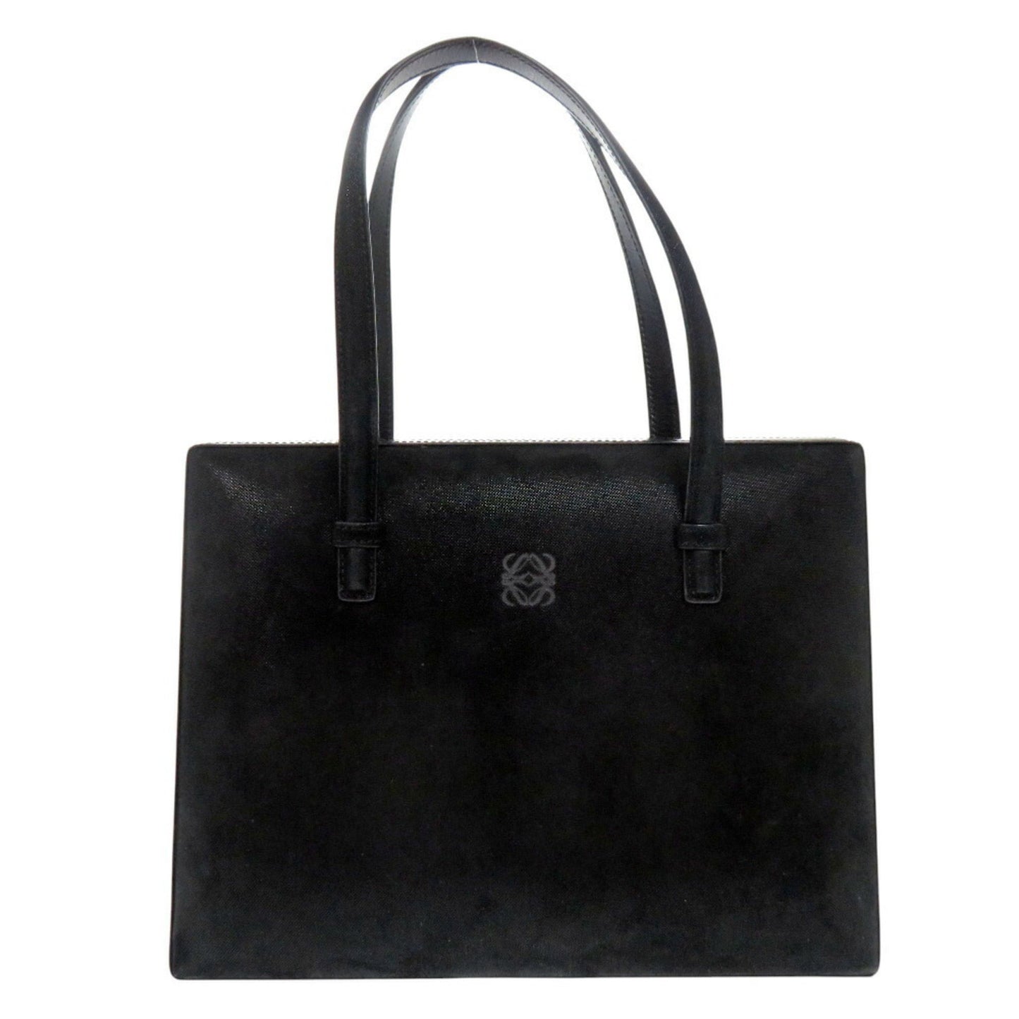 LOEWE Anagram Suede/Leather Black Handbag 1539LOEWE