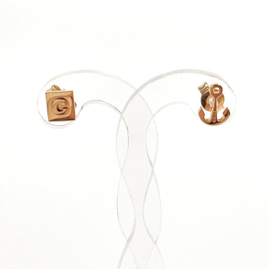 CELINE Anchor Motif Earrings, Metal, Gold, Women's, N5038322