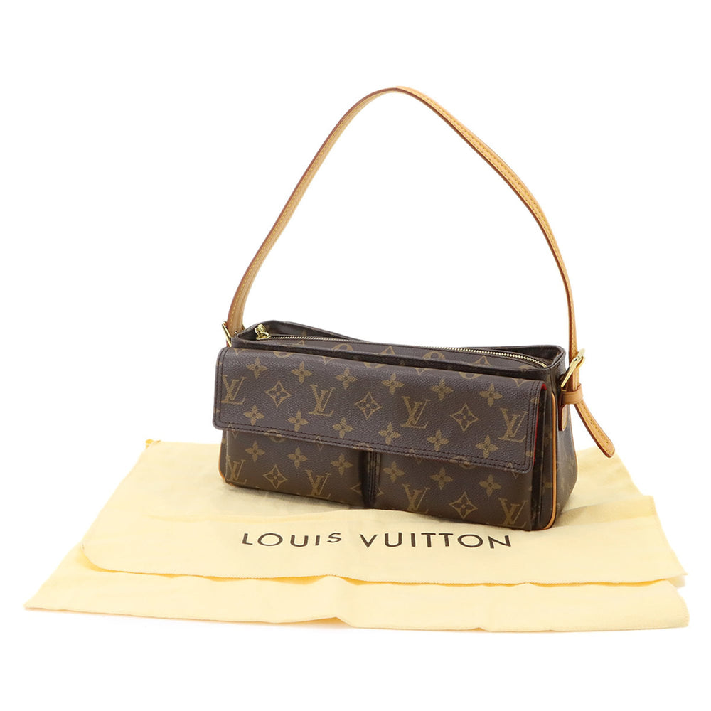 Louis Vuitton Viva Cite MM Monogram Shoulder Handbag, Brown, M51164, Gold Hardware — Like New