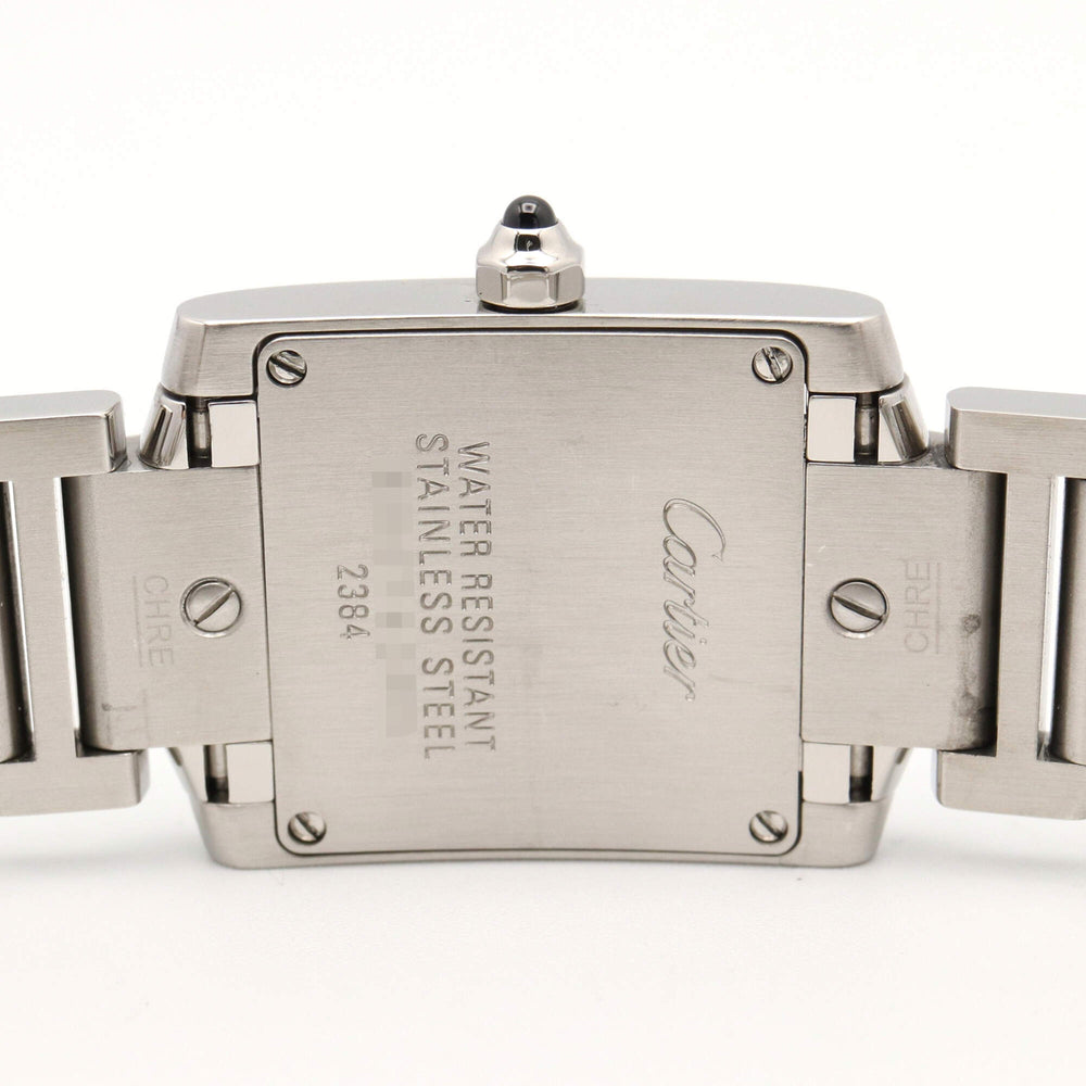 Cartier Tank Française SM Watch, Stainless Steel, Ladies, Silver Tone, W51008Q3 — Very Good