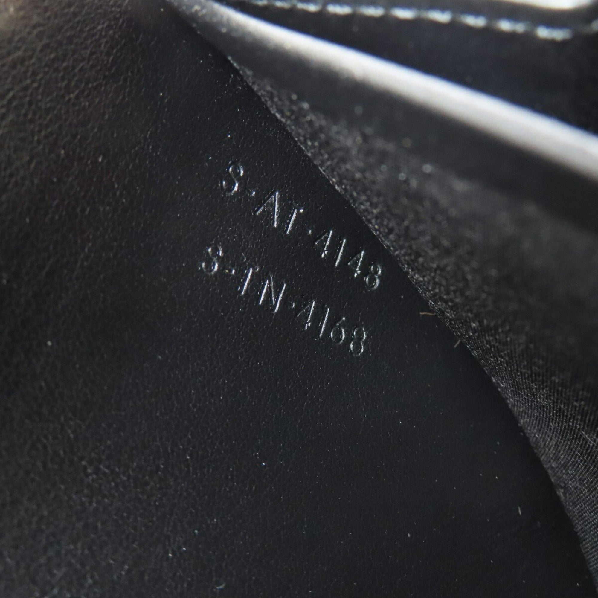 CELINE Round Long Wallet Leather Women's