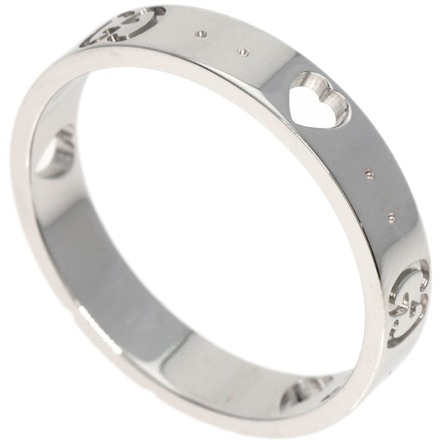 Gucci Icon Amor #17 Ring, 18K White Gold, Women's, GUCCI