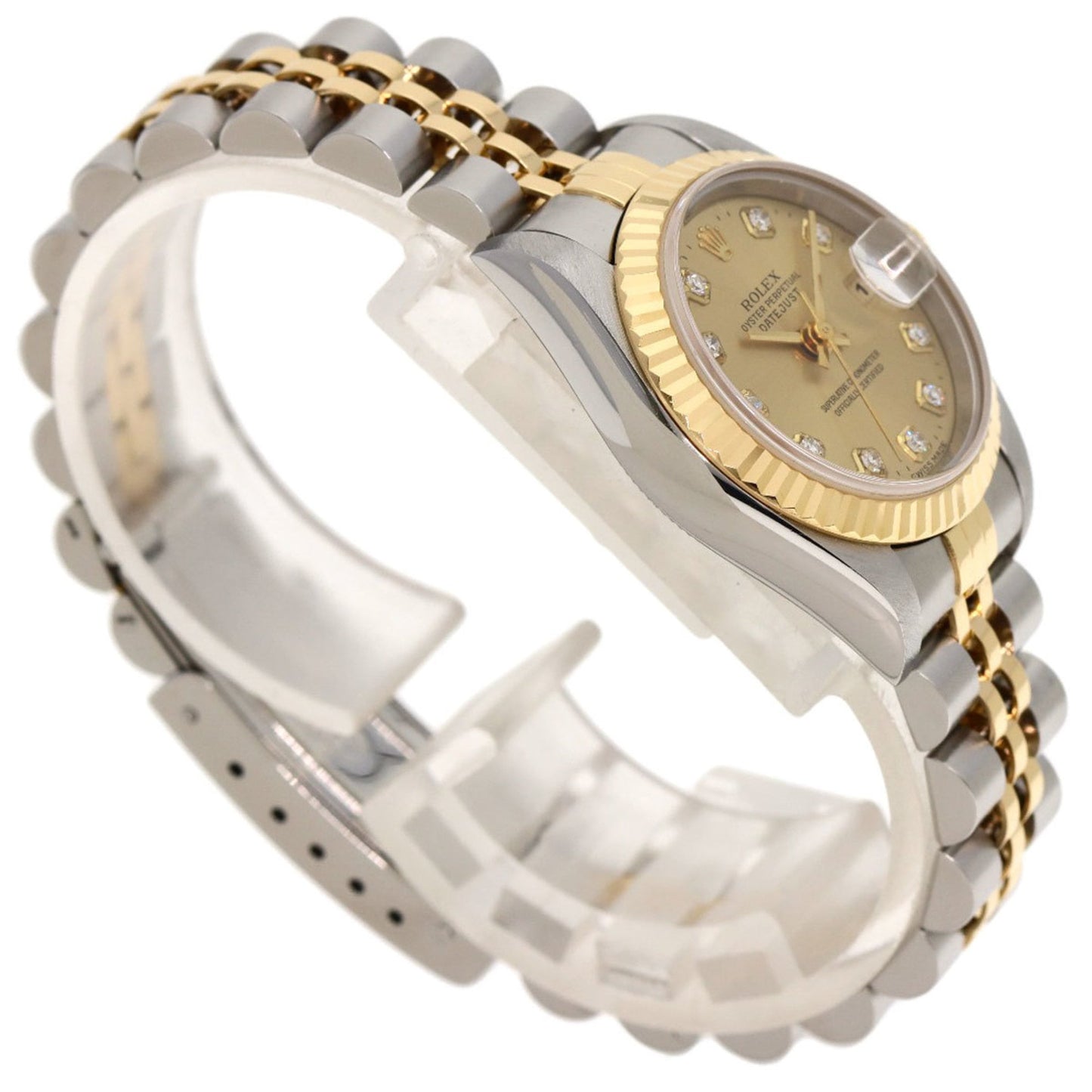 Rolex 69173G Datejust 10P Diamond Watch Stainless Steel SSxK18YG Ladies ROLEX