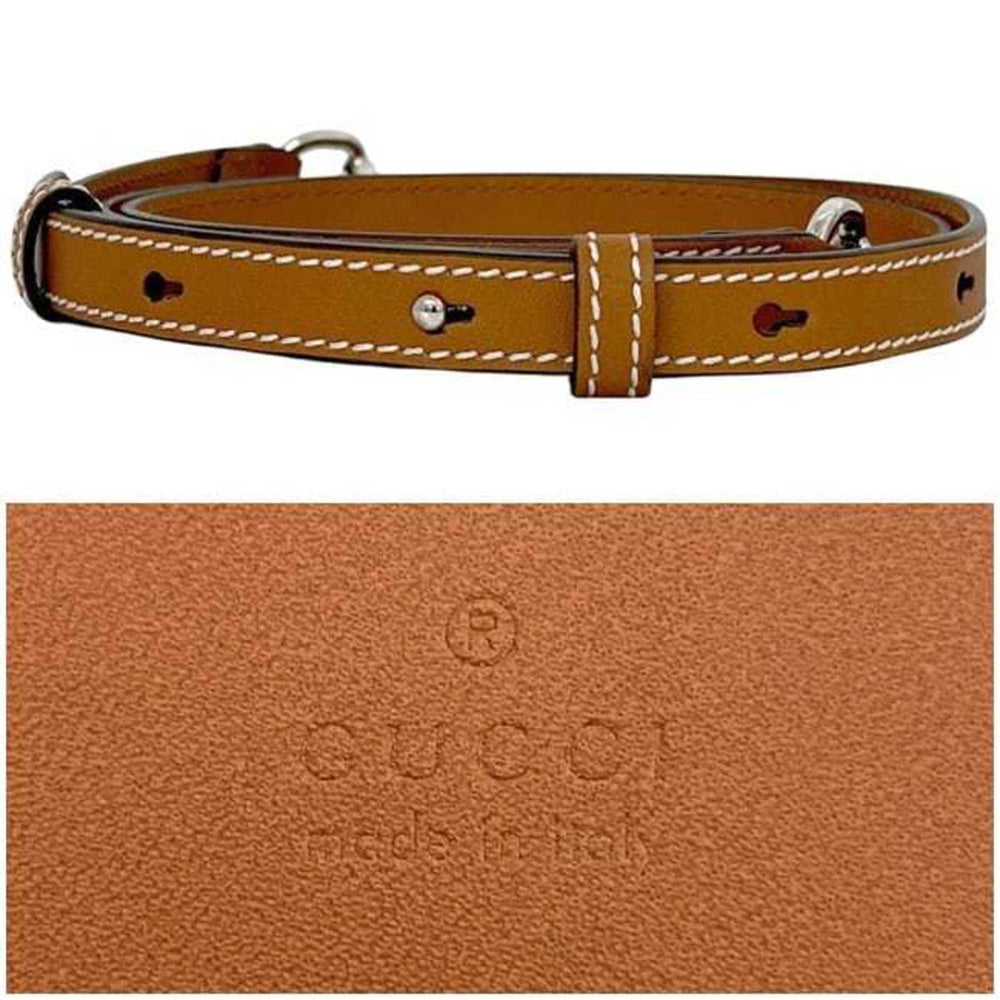 Gucci 2-way print handbag f-25014 beige camel brown 772144 unused canvas and leather 520981 GUCCI tote shoulder bag crossbody women's — New - Store Return