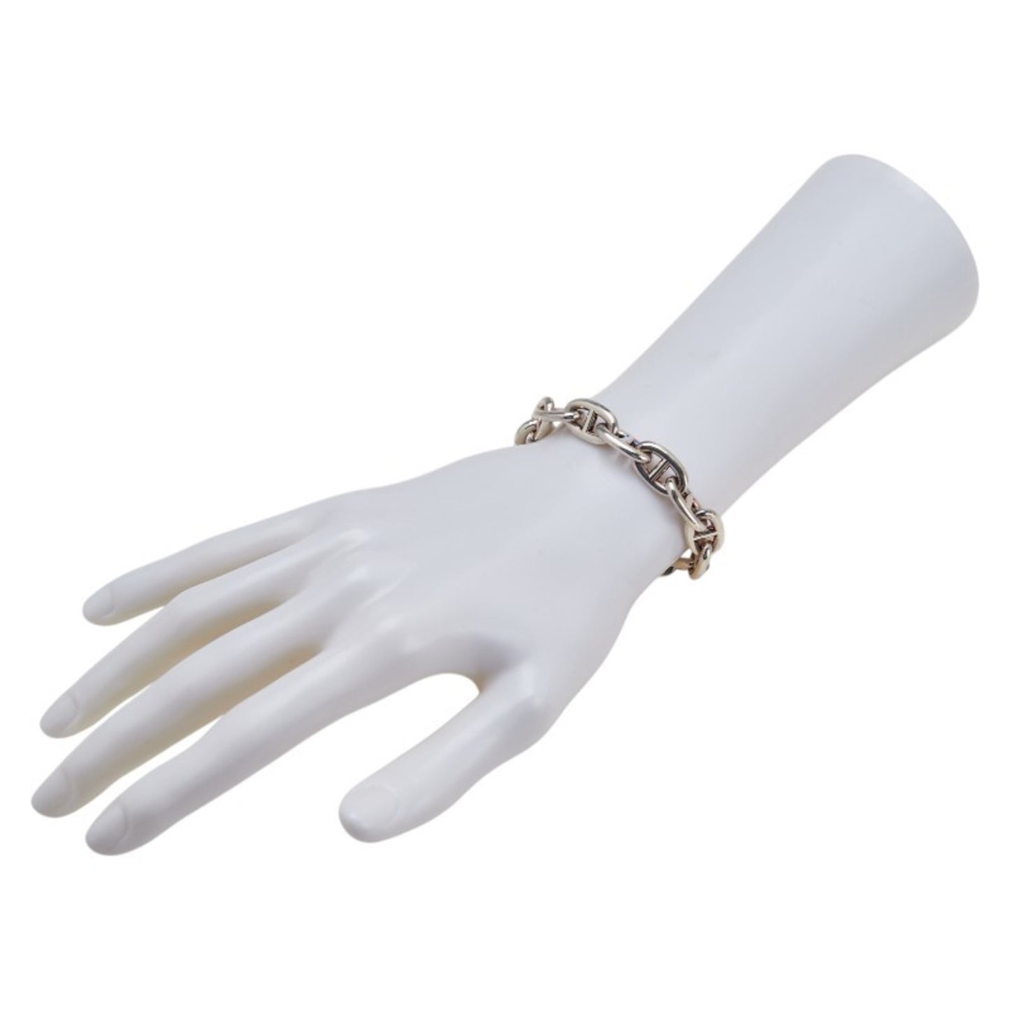 Hermes Hermès Chaine d'Ancre MM 13-link bracelet in SV925 silver for women.