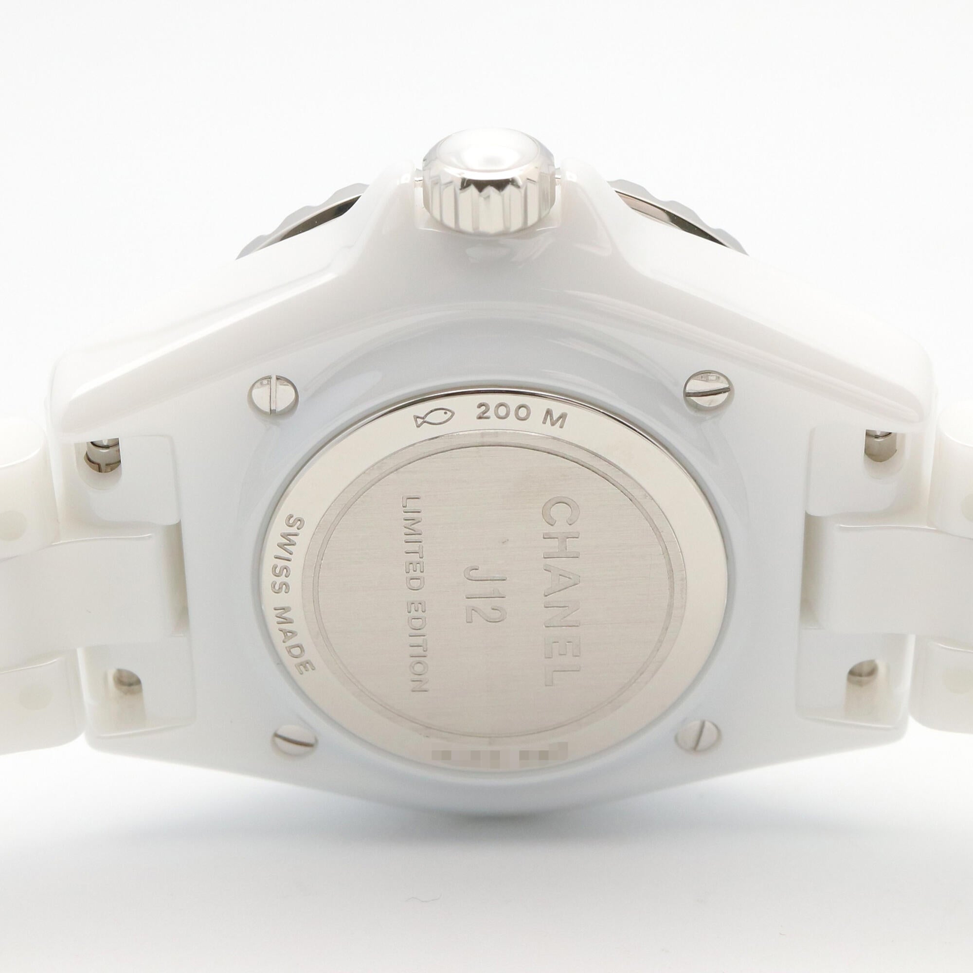 Chanel J12 Cosmic Ceramic Watch for Women, White (H7990) — Very Good