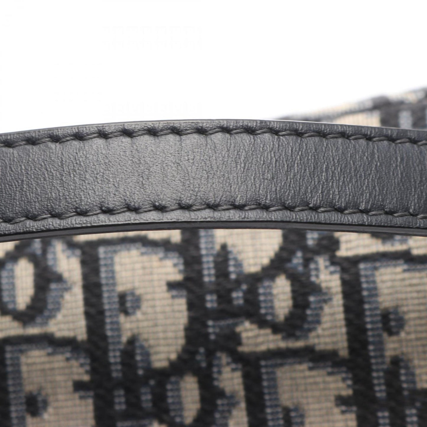 Christian Dior Dior Saddlebag Mini Oblique Jacquard Handbag Canvas Leather Women's Bag Beige Navy Black