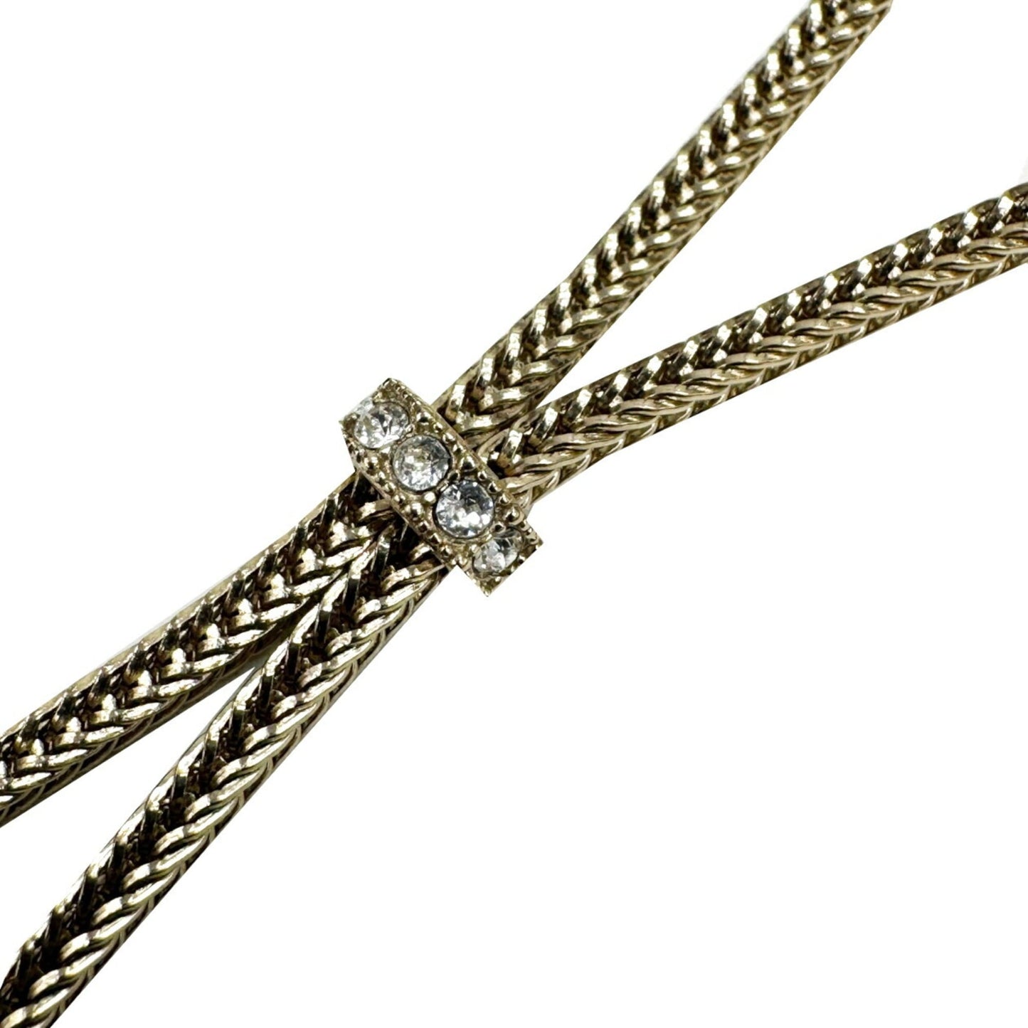 CHANEL Chanel Necklace Choker B24K Coco Mark Rhinestone Women's