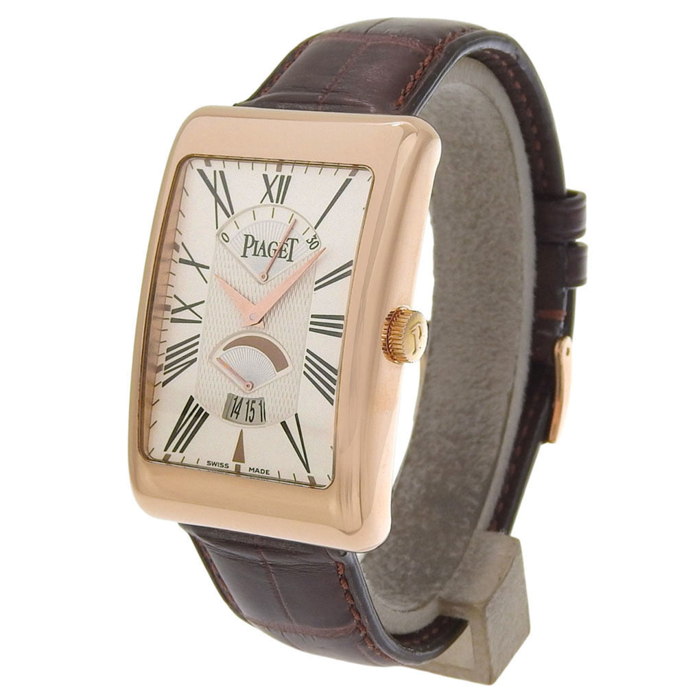 Piaget Rectangle à l'Anciennes XL G0A33062 Silver Dial 18K Pink Gold/Leather 2026/01 Automatic — Like New