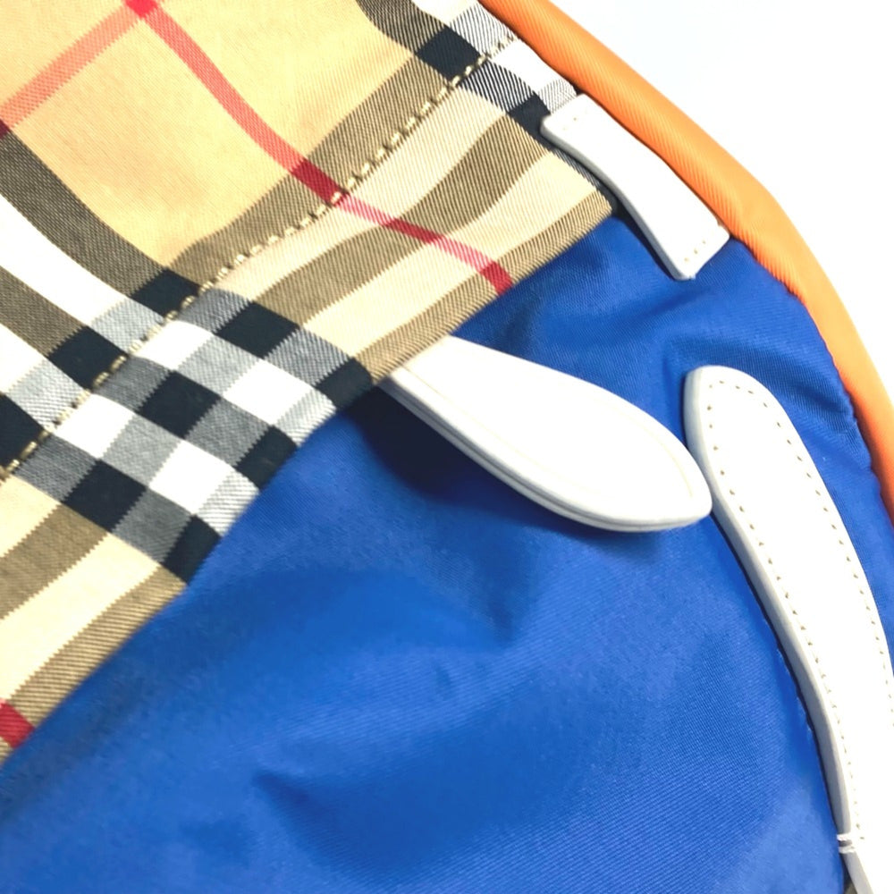Burberry 4078448 Bag Backpack Backpack Beige Orange x blue — Like New
