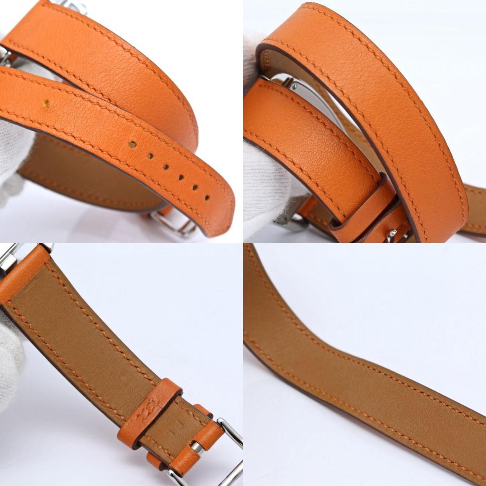 HERMES Cape Cod Tonneau Double Tour CT1.710.130.W0R1 Men's Watch SS x Swift 40575 — Very Good