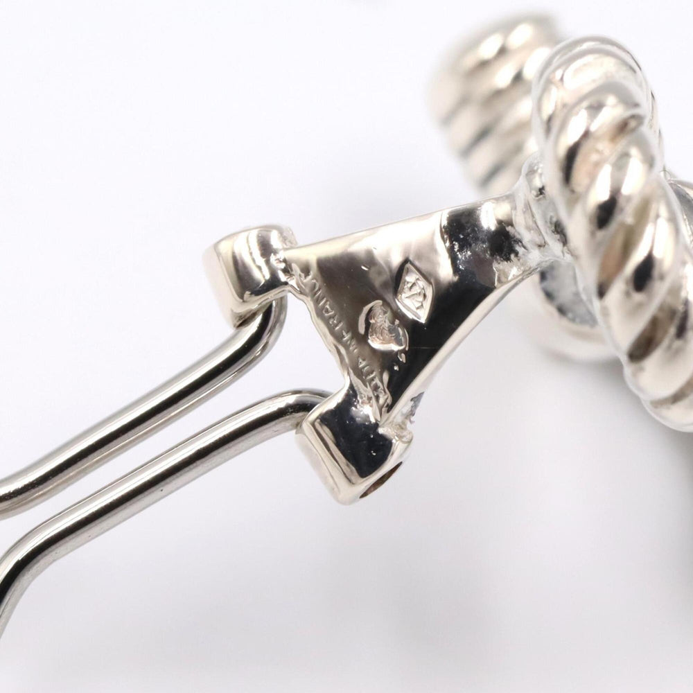 Hermes Rope Earrings, Sterling Silver 925, Women's Tone — Like New