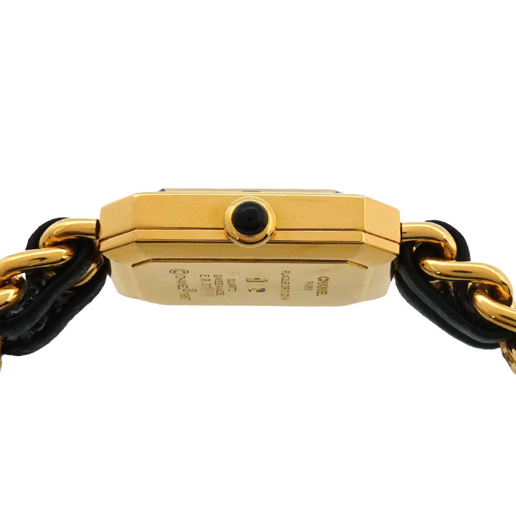 Chanel Premiere Large Size H0001 Women's Watch Black Gold Quartz — Very Good