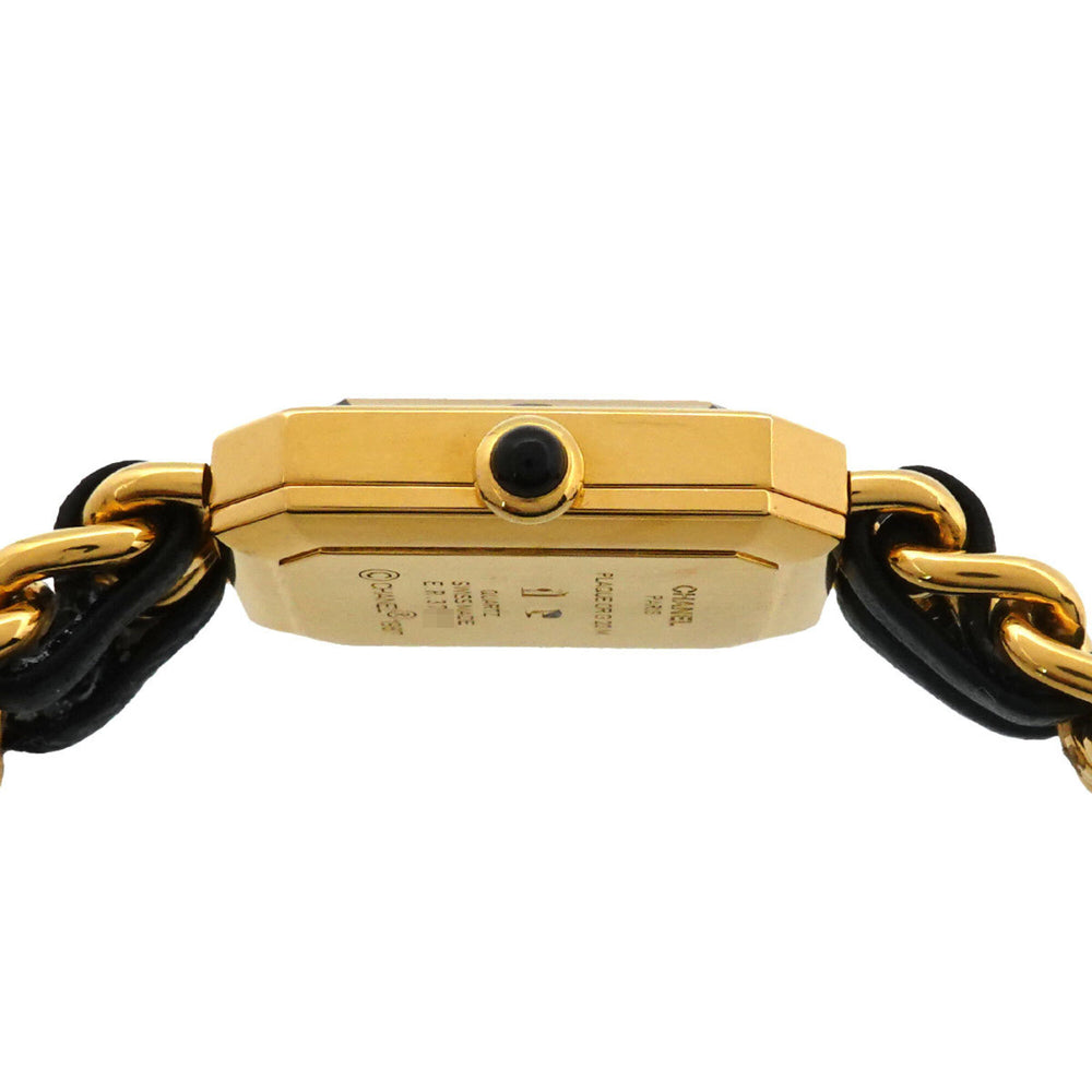 Chanel Premiere Large Size H0001 Women's Watch Black Gold Quartz — Very Good