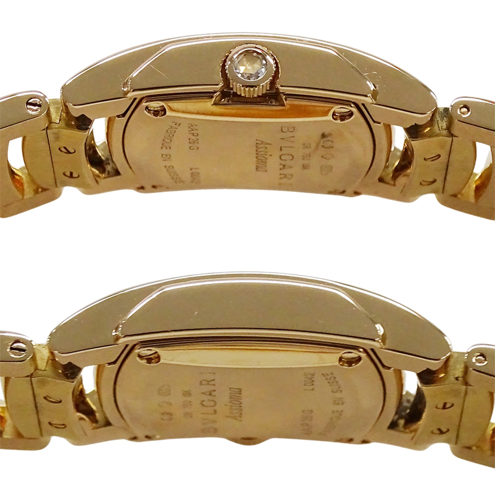 Bulgari BVLGARI Women's Watch, Brand: Assioma, Diamond Quartz, QZ, 750PG 18K Pink Gold, AAP26G — Good