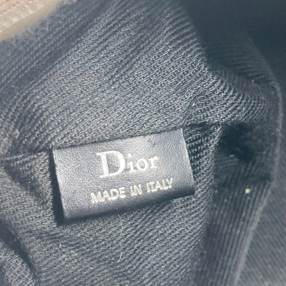 Christian Dior Dior Second Bag Pouch Canvas Leather Men Women Black — Like New