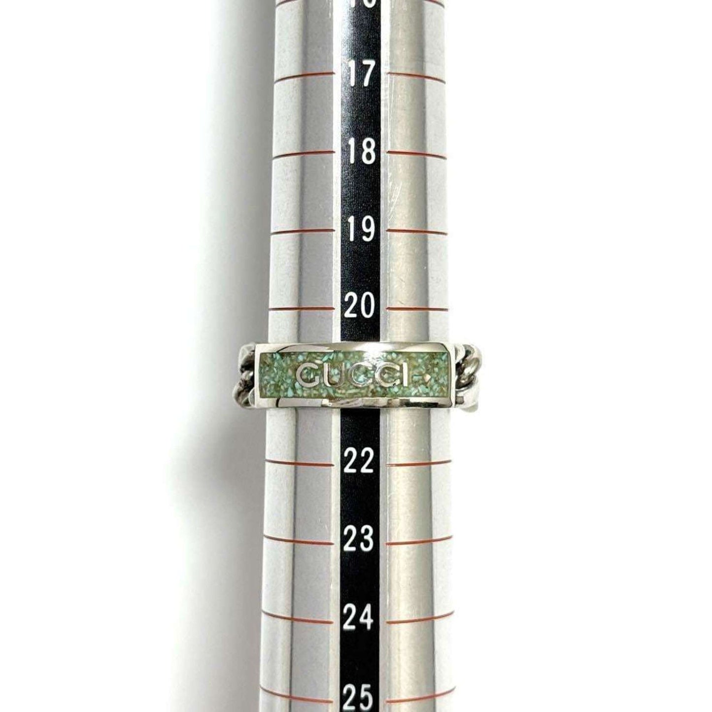 Gucci Men's Gourmet Chain Ring, 925 Silver