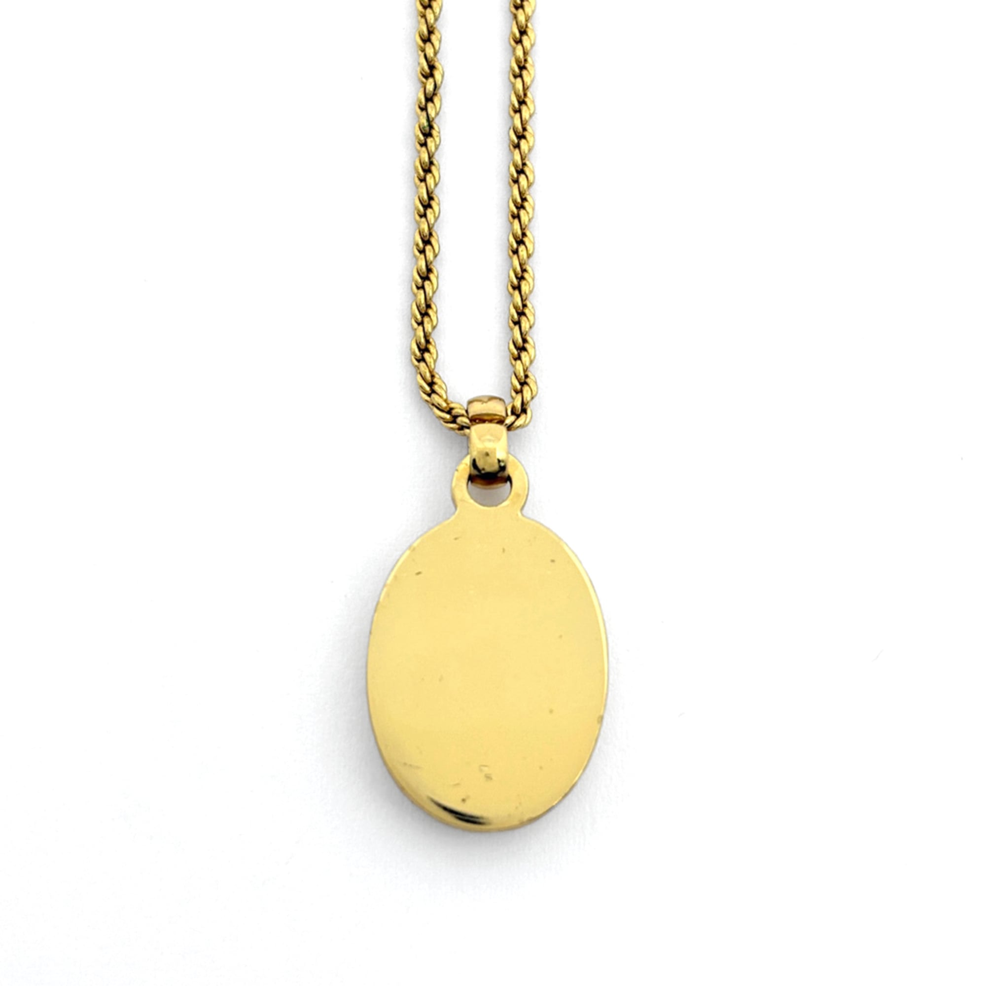 Christian Dior logo necklace in GP gold for women