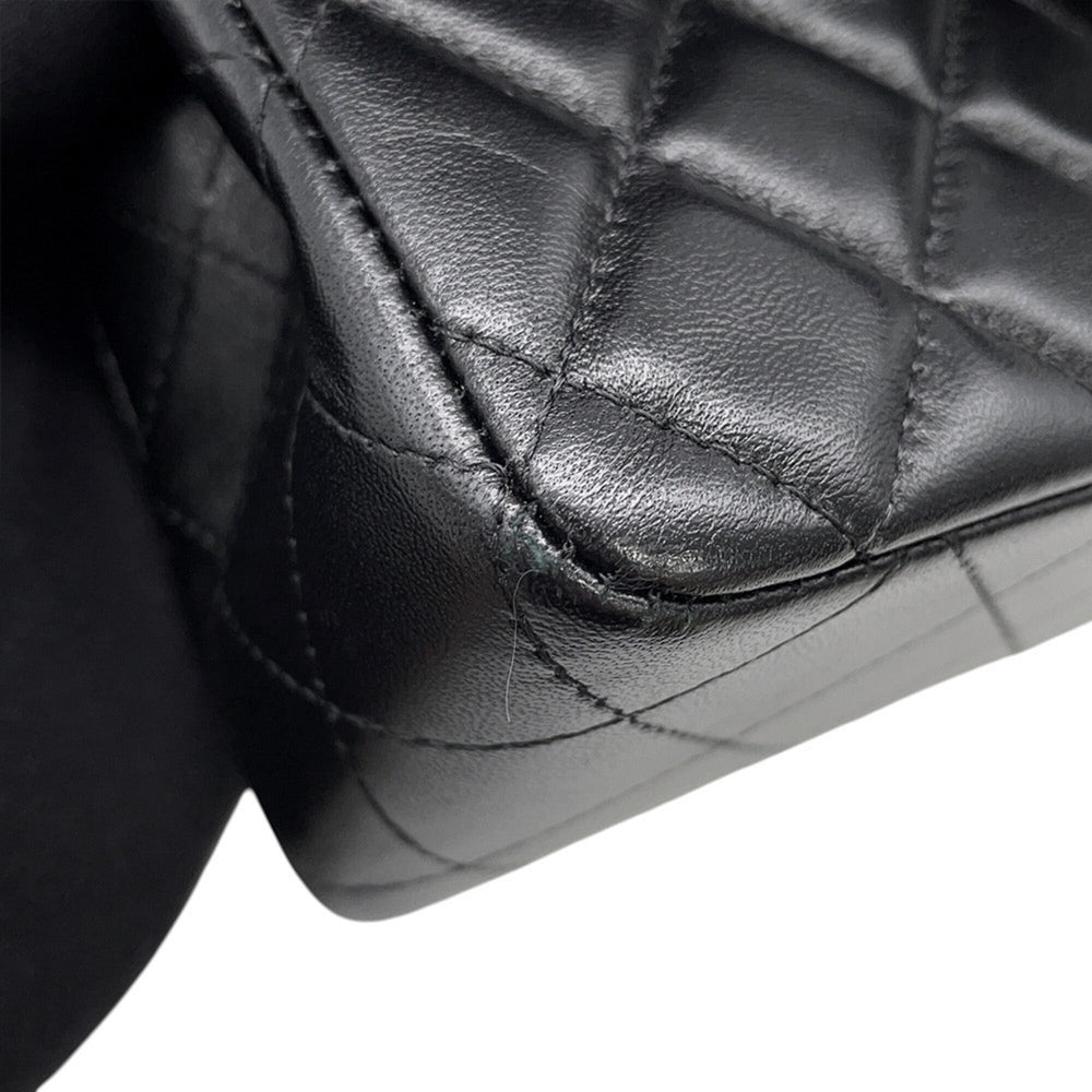 Chanel Chain Shoulder Bag Mini Matelassé Coco Mark Lambskin A69900 CHANEL Handbag Black Women's — Like New