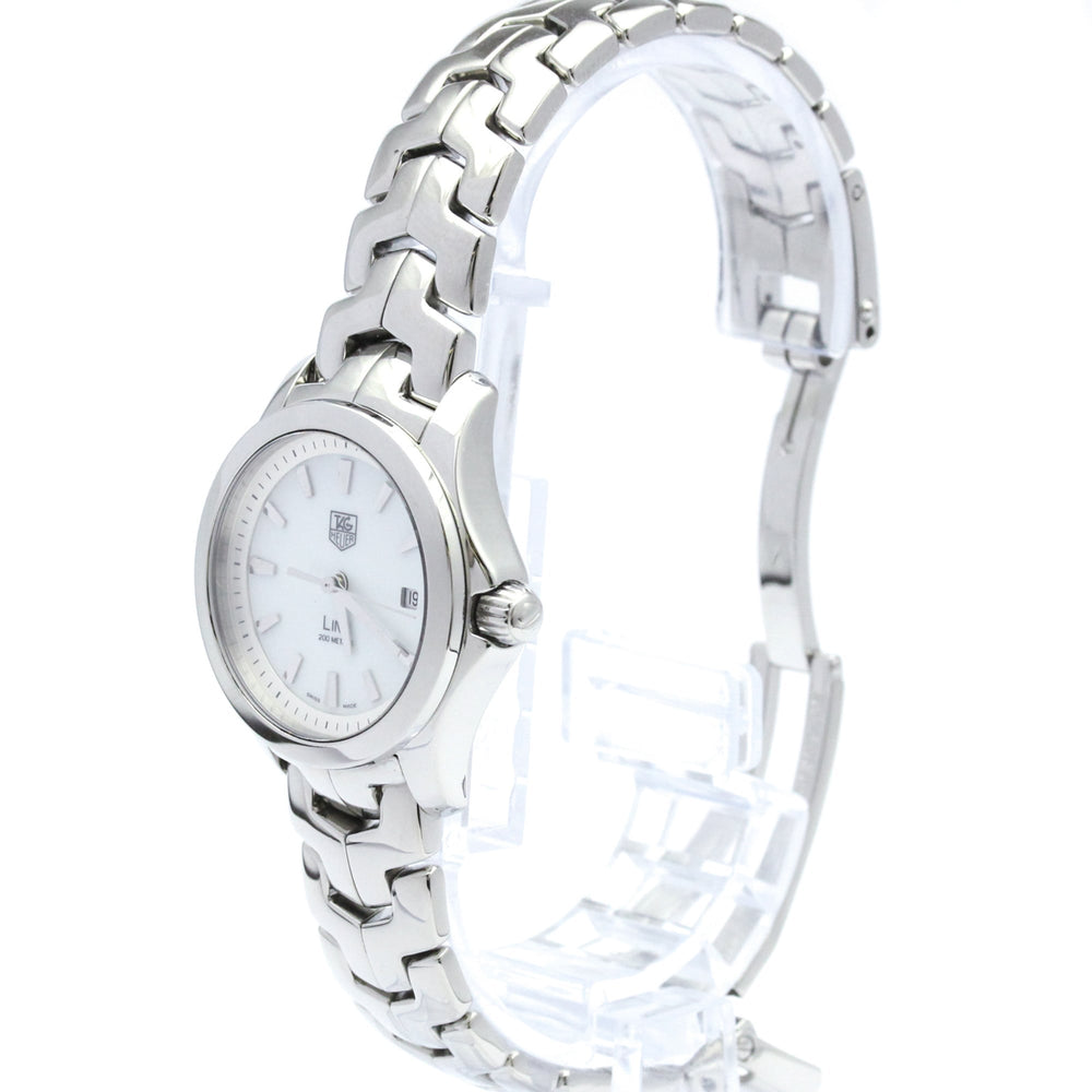 TAG HEUER Link MOP Dial Steel Quartz Ladies Watch Polished — Very Good
