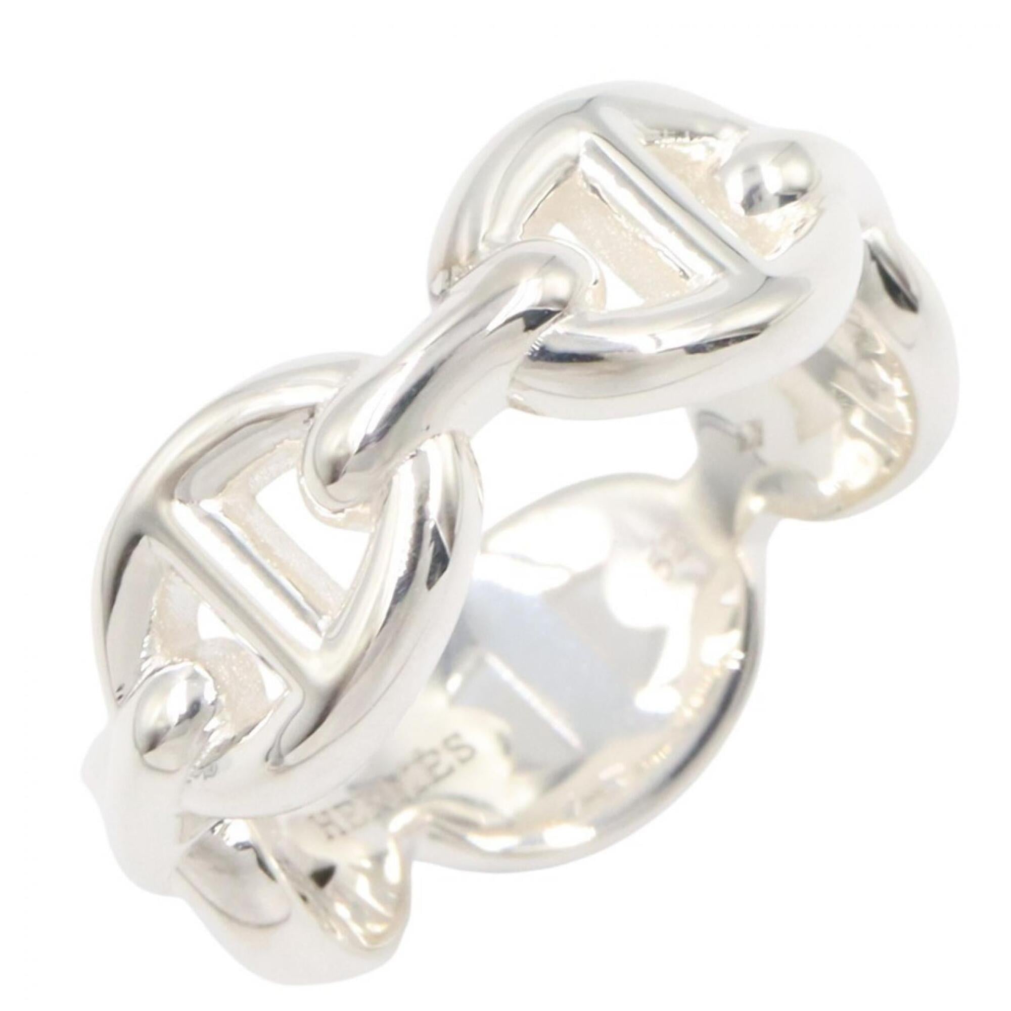Hermes Chaine d'Ancre Enchainée Ring PM - Ring, Jewelry, Sterling Silver 925, Women's, Tone — New - Store Return